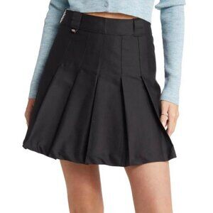 DICKIES Elizaville Pleated A-Line Skirt Black Size L